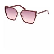 Hexagonale zonnebril met contrasterende details Guess , Pink , Dames