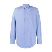 Blauw Slim Fit Stretch Overhemd Polo Ralph Lauren , Blue , Heren