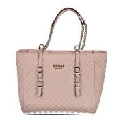 Elegant Chain-Handle Shoulder Bag Guess , Pink , Dames