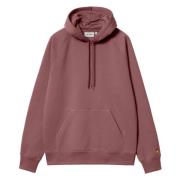 Hooded Chase Sweater Carhartt Wip , Pink , Heren