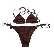 Stijlvolle Bikini voor Strandliefhebbers The Attico , Brown , Dames