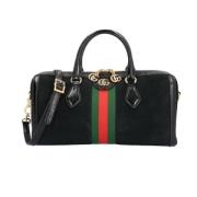 Pre-owned Suede crossbody-bags Gucci Vintage , Black , Dames