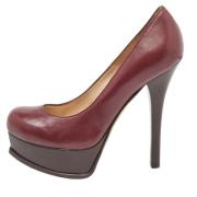 Pre-owned Leather heels Fendi Vintage , Red , Dames