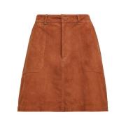 Minirok met voorzakken Maliparmi , Brown , Dames