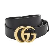 Pre-owned Leather belts Gucci Vintage , Black , Dames