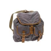 Pre-owned Nylon backpacks Prada Vintage , Gray , Dames