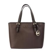 Leren Carryall Tote Tas met Crossbody Riem Michael Kors , Brown , Dame...