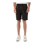 Wollen Bermuda Shorts met Elastische Taille PT Torino , Brown , Heren