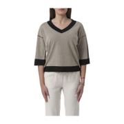 Basic Shirt Gran Sasso , Gray , Dames