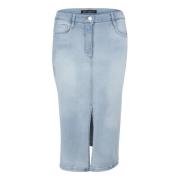 Denim Rok met Gewassen Finish Betty Barclay , Blue , Dames