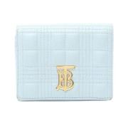 Pre-owned Leather wallets Burberry Vintage , Blue , Dames