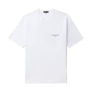 Logo-Print Katoenen T-Shirt Comme des Garçons , White , Heren