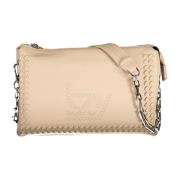 Beige PU Handtas met Afneembare Ketting Byblos , Beige , Dames