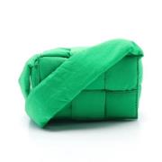Pre-owned Nylon shoulder-bags Bottega Veneta Vintage , Green , Dames
