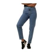 Mom Jeans Blauw Denim Calvin Klein , Blue , Dames