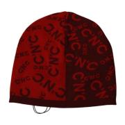 Rode Beanie Muts Wol Acryl Italië Costume National , Red , Heren