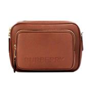 Leren cameratas met ritsvak Burberry , Brown , Dames