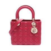 Pre-owned Leather dior-bags Dior Vintage , Red , Dames