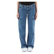 Laaghangende Baggy Jeans Extreme Stijl Calvin Klein Jeans , Blue , Dam...