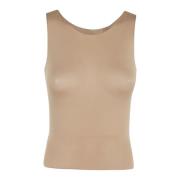 Sleeveless Tank Top MM6 Maison Margiela , Brown , Dames