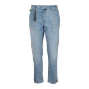 Stretch Denim Jeans Incotex , Blue , Heren