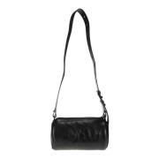 Geëtst Logo Leren Crossbody Tas Marine Serre , Black , Dames