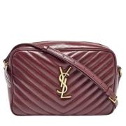 Pre-owned Leather crossbody-bags Yves Saint Laurent Vintage , Red , Da...