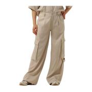 Beige Pantalon voor Chique Look Copenhagen Muse , Beige , Dames