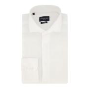 Wit Business Overhemd met Lange Mouwen Cavallaro , White , Heren