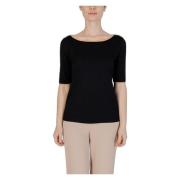 Marl Ronde Hals T-Shirt Alviero Martini 1a Classe , Black , Dames