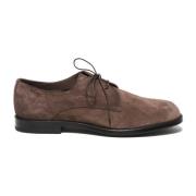 Suede Derby Schoen Memory Foam Comfort Alexander Hotto , Brown , Heren