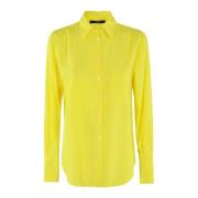 Zijde Blend Sjaal Set Seventy , Yellow , Dames