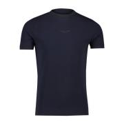 Donkerblauw Ronde Hals T-shirt Cavallaro , Blue , Heren