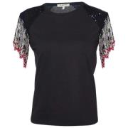 Pre-owned Cotton tops Chloé Pre-owned , Black , Dames