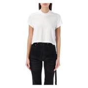 Cropped T-shirt Milk Ss24 Rick Owens , White , Dames