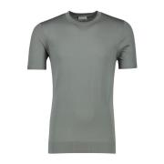 Groen Ronde Hals T-shirt Profuomo , Green , Heren