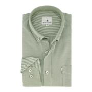 Casual groen overhemd met lange mouwen State of Art , Green , Heren