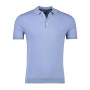 Lichtblauw poloshirt met korte mouwen Cavallaro , Blue , Heren