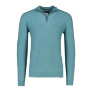 Blauwe Sweater met Wijde Pasvorm State of Art , Green , Heren