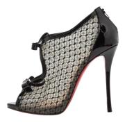 Pre-owned Mesh boots Christian Louboutin Pre-owned , Black , Dames