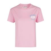 Katoenen Crew Neck T-Shirt MC2 Saint Barth , Pink , Dames