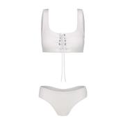 Elegant Zwart Jurk Kostuum Federica Tosi , White , Dames