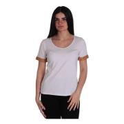 Witte T-shirt met Geo Classic Print Alviero Martini 1a Classe , White ...