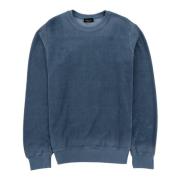 Terry Sweatshirt Roberto Collina , Blue , Heren