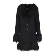 Lang buitenkleding jas Boutique Moschino , Black , Dames