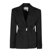 Stijlvolle Ceintuur Blazer Remain Birger Christensen , Black , Dames