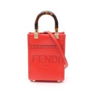 Pre-owned Leather fendi-bags Fendi Vintage , Red , Dames