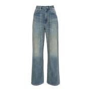 Indigo Wide-Leg Jeans R13 , Blue , Dames