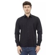 Zwarte Katoenen Trend Shirt Baldinini , Black , Heren