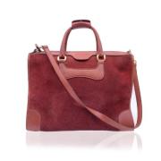 Pre-owned Leather totes Gucci Vintage , Red , Dames